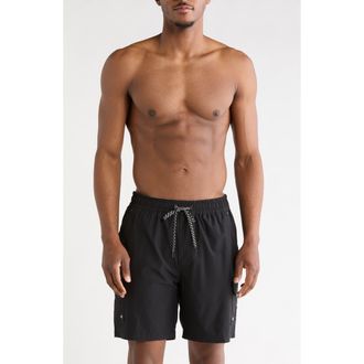 Hurley Carmel Cargo Swim Shorts in Black at Nordstrom Rack, Size Medium
