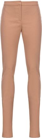 Pinko skinny-cut ankle-slits trousers - women - Elastane/Cotton - 44 - Neutrals
