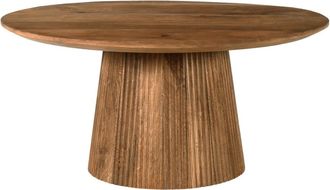 Moloo Mesa de centro redonda D80 cm en madera maciza