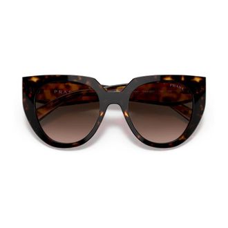 Prada Sunglasses, unisex, Brown, Size: 52 MM Pr14Ws Oversize Cat-eye Sunglasses