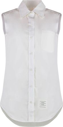 Thom Browne Popeline blouse - Wit