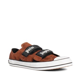 Palm Angels Suede Low-Top with Velcro Sneakers - Brown