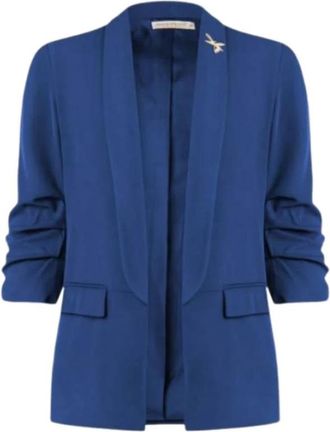 Rinascimento Blazer - Dames - Blazers - Blauw - 3XL - Leer - Jassen