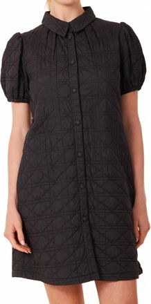 Dolce Cabo Abbie Quilted Mini Dress In Black