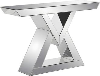 Vente-Unique Consola de MDF y espejo - Color: plata - ISIDA de Pascal MORABITO