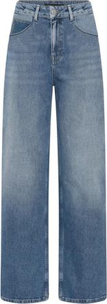 Bruuns Bazaar Blauwe Denim Straight-Leg Jeans Broek - Dames - Regular Fit Jeans - Blauw - M - Denim - Jeans