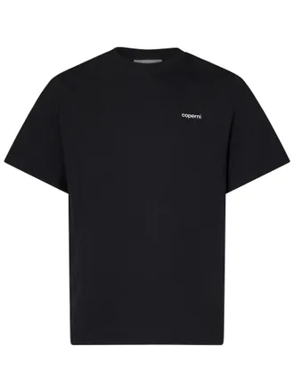 Coperni Cotton Crewneck T-Shirt - Black