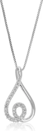 Vir Jewels 1/12 cttw Lab Grown Diamond Fashion Pendant Necklace in Sterling Silver with Chain For Women
