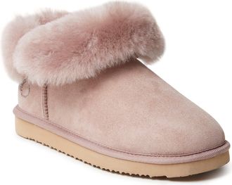 Dearfoams Fireside By Dearfoams Womens Perth Genuine Shearling Foldover Boot