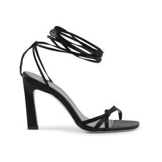 Dee Ocleppo Schoenen, Dames, Zwart, 39 EU, Satijn, Geknoopte satijnen hakken