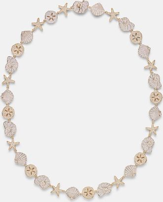 Sydney Evan Sea Life 14kt gold (585/1000) necklace with diamonds