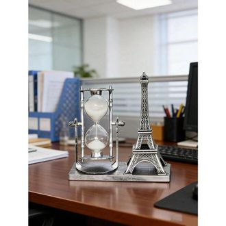 OEM Juguete De Escritorio Con Forma De Torre Eiffel (1 Unidad), Temporizador Giratorio De Hierro De Estilo Vintage Y Decoraci&oacute;n De Noria, Ideal Para La Of
