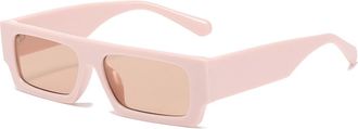 Generic Small Frame Mens Outdoor Sunglasses Commuting Vacation Womens Driving Sun Glasses(Pink)