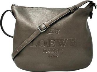 Loewe Pre-owned Leather Shoulder Bag - Dames - Vintage Schoudertas - Bruin - ONE Size - Leer - Vintage