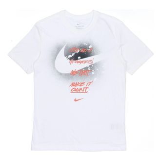 Nike M Nk Graphic Ss Tee Large Alphabet Printing Sports Short Sleeve White DJ5218-100