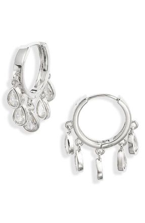 CHILD OF WILD Eloise Chandelier Huggie Hoop Earrings in Silver at Nordstrom