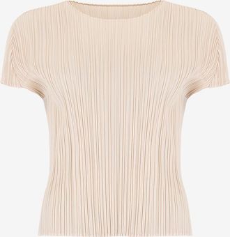Issey Miyake Plissiertes Kurzarm-Top Monthly Colors: July