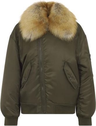 Saint Laurent Mujer, Chaquetas, Verde, Talla: S