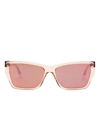 Isabel Marant tessa rectangle sunglasses - women - Acetate - One Size - Pink