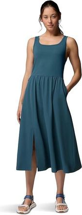 Columbia Pinetown Canyon Rib Dress Womens Dress Everblue : XL, Elastane/Nylon