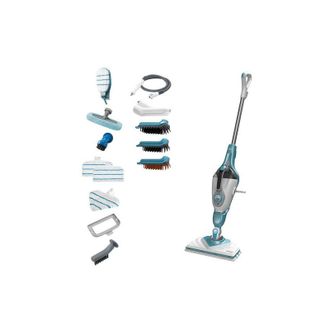 Black+Decker Black&decker - Bhsm1610dsm Limpiador A Vapor Port&aacute;til 0,5 L 1600 W Color Aguamarina, Blanco