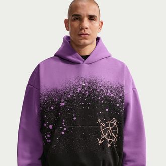 Nike Mens Standard Issue Therma-FIT Basketball Pullover Hoodie in Black | IR5299-010