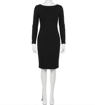 Spanx Ponte Low-Back Midi Dress In Classic Black