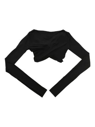 Rick Owens open-back cropped top - Black