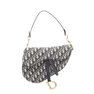 Dior Pre-owned Canvas Saddle Bag - Dames - Pre-owned - Beige - Maat: ONE Size