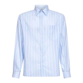 Costumein Casual Shirts, male, Blue, Size: XL Eric Striped Shirt