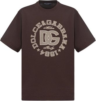 Dolce & Gabbana Hombre, Camisetas, Marrón, Talla: S