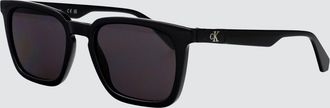 Calvin Klein Jeans Occhiali da sole rettangolari in acetato con monogramma