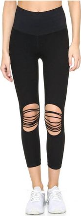 Phat Buddha Women St Nicholas Ave Cut Out Leggings In Caviar