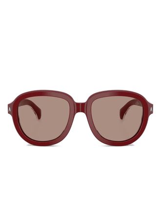 Moncler Occhiali da sole oversize - Rosso