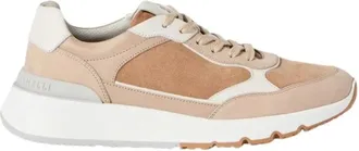 Brunello Cucinelli Panelled Leather Trainers - male - Brunello Cucinelli - Sneakers - Brown - 10 UK - Shoes