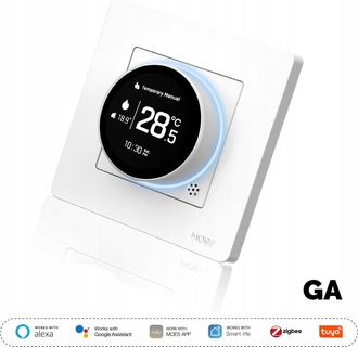 Moe's Termostato Moes Zht-sr-ga-wh-ms Control Por Voz Ahorro Energ&iacute;a