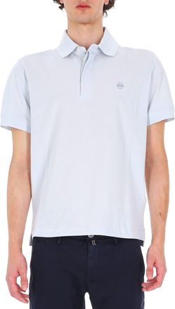 Jacob Cohen Light Blue Piquet Cotton Polo Shirt