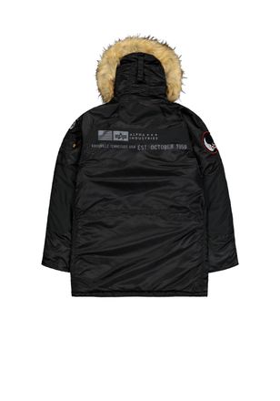Alpha Industries Winterjacke ALPHA INDUSTRIES N-3B Airborne, Herren, Gr. L, schwarz, Obermaterial: 100% Nylon; Futter: 100% Nylon; F&uuml;llung: 100% Polyester, Jacken Wint