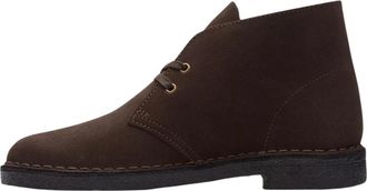 Clarks Bruine Su&egrave;de Desert Boot - Heren - Veterlaarzen - Bruin - 43 EU - Su&egrave;de - Schoenen