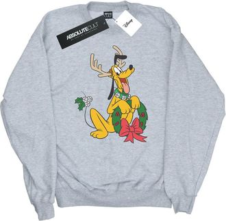 Disney Heren Pluto Kerstmis Rendier Sweatshirt (Sportgrijs)