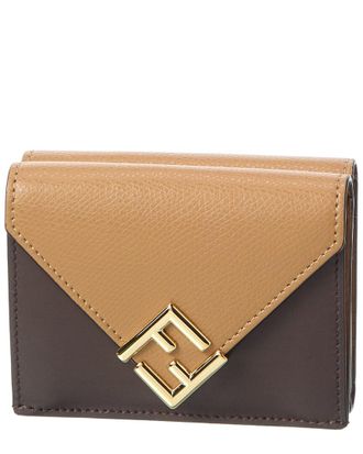 Fendi Fendi Ff Diamonds Leather Wallet