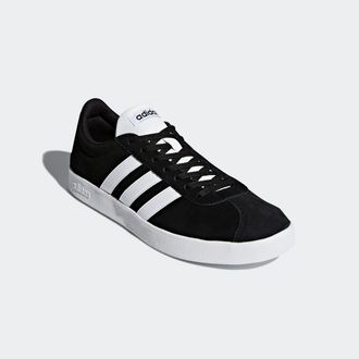 adidas Sneaker ADIDAS SPORTSWEAR VL COURT 2.0, Herren, Gr. 42,5, schwarz-weiss (core schwarz, cloud wei&szlig;, cloud wei&szlig;), Leder, Synthetik, Schuhe Sneaker, Desi
