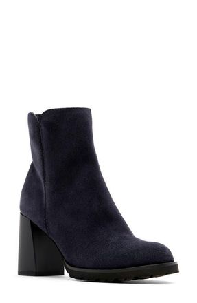 La Canadienne Maggie City Dry Waterproof Bootie in Blue Suede at Nordstrom, Size 6