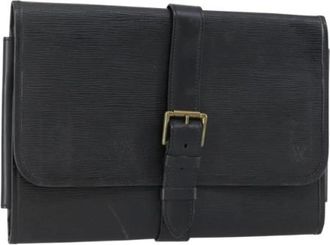 Louis Vuitton Pre-owned Clutches, female, Black, Size: ONE SIZE Pre-owned Leather Clutch
