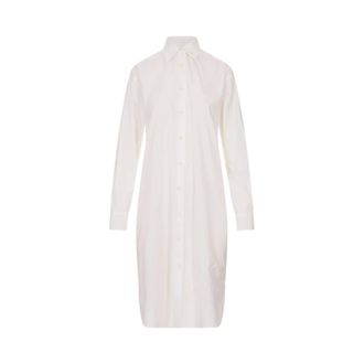 Jil Sander Shirt Dresses, female, White, Size: 2XL Chemisier Shirt Dress