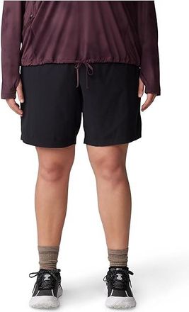 Mountain Hardwear Plus Size Dynamatm Bermuda Womens Shorts Black : 3X, Elastane/Nylon