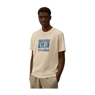 C.P. Company Hombre, Camisetas, Blanco, Talla: L