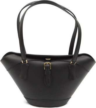 Dolce & Gabbana Italiaanse leren handtas - Dames - Handtassen - Zwart - ONE Size - Leer - Tassen
