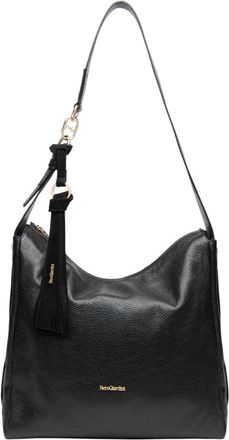 Nero Giardini I644331D-100 Hobo Tas - Dames - Schoudertassen - Zwart - ONE Size - Leer - Tassen