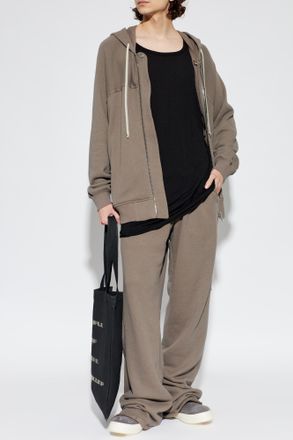 Rick Owens Zip-up Hoodie, Mens, Brown